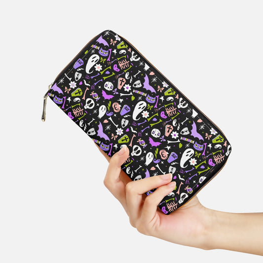 Kreepy Kreeps 2020 Lavender, Orchid Chartreuse Zipper Wallet