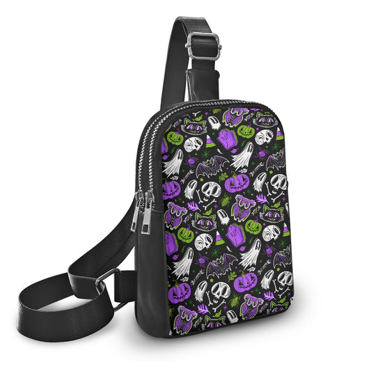 Spooky Everything Halloween BWPG Crossbody Chest Bag Purse