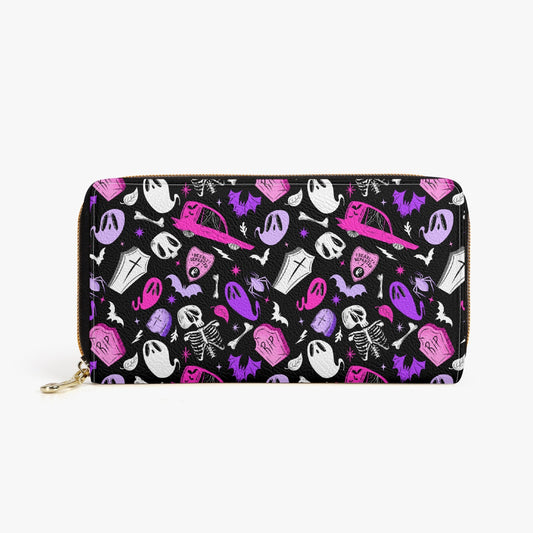 Dearly Departed 2022 Black, White, Purple, Pink, Zipper Wallet