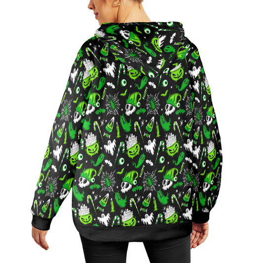 Creepmas Creeps Green Soft Fleece Hoodie Sweatshirt