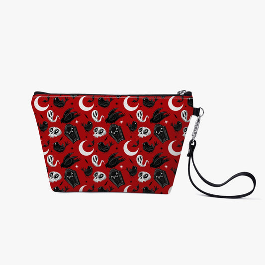 Ravens Hollow 2023 Red Zipper Sling Cosmetic Bag