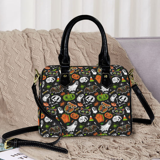 Everything Halloween 24 BOGRN Boston Handbag Purse