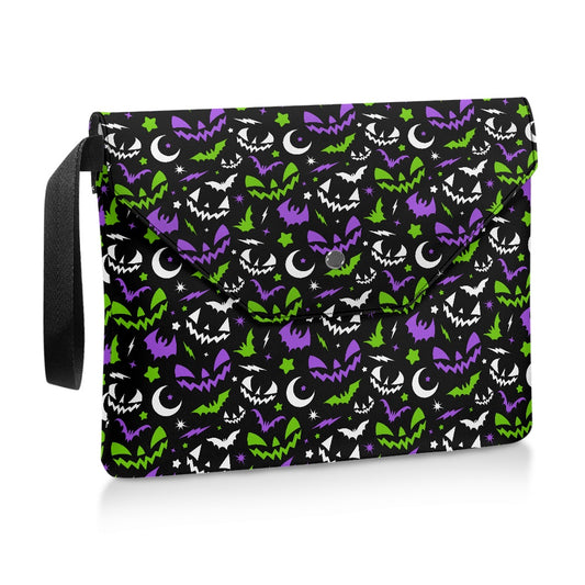 Fun Frights BWPG Spooky Cute Halloween Book Kindle Planner Sleeve with Strap