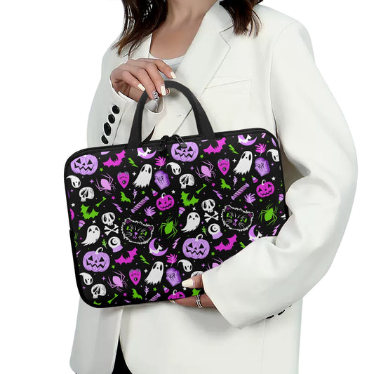 Everything Spooky 2022 Magenta, Orchid, Green Laptop Sleeve