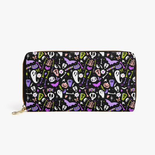 Kreepy Kreeps 2020 Lavender, Orchid Chartreuse Zipper Wallet