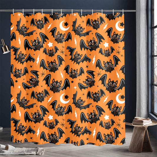 Oh Bats 24 BWO Shower Curtain