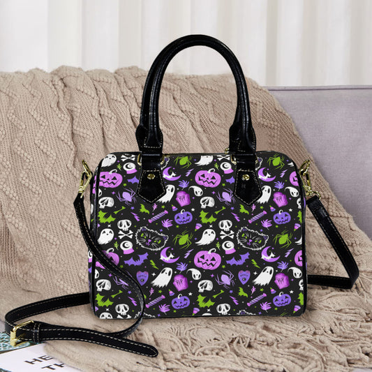 Everything Spooky 22 BLKPG Boston Handbag Purse