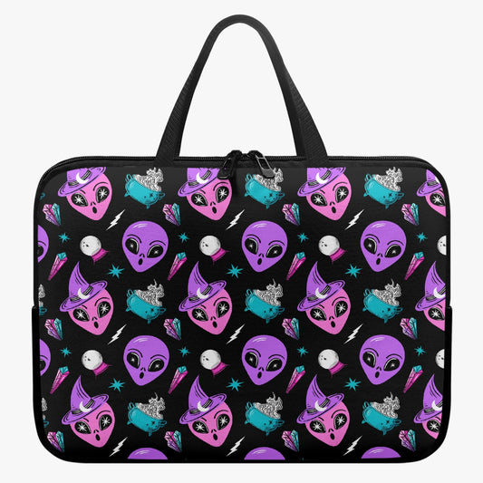 Cosmic Magick Pink Orchid Blue Laptop Sleeve