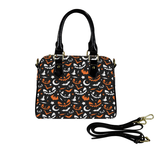 Nite Frights 24 BLKWTOR Boston Handbag Purse