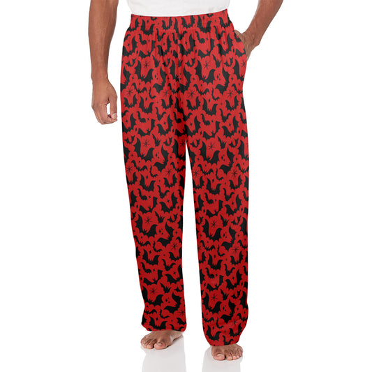 Batty Bats 24 Red Lounge/Pajama Pants with Pockets