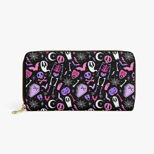 Dearly Departed 2021 Black, White, Pink, Purple Zipper Wallet