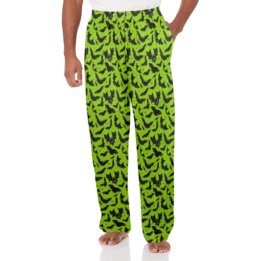 Batty Bats 22 Green Lounge/Pajama Pants with Pockets