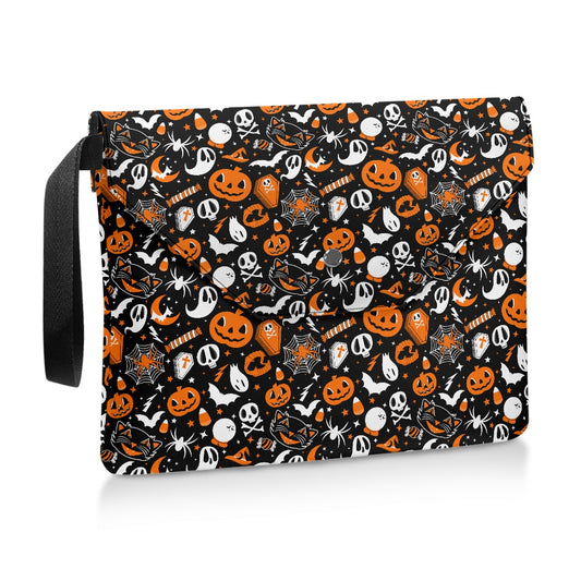 Everything Spooky 21 BWO Cute Halloween Book Kindle Planner Sleeve with Strap