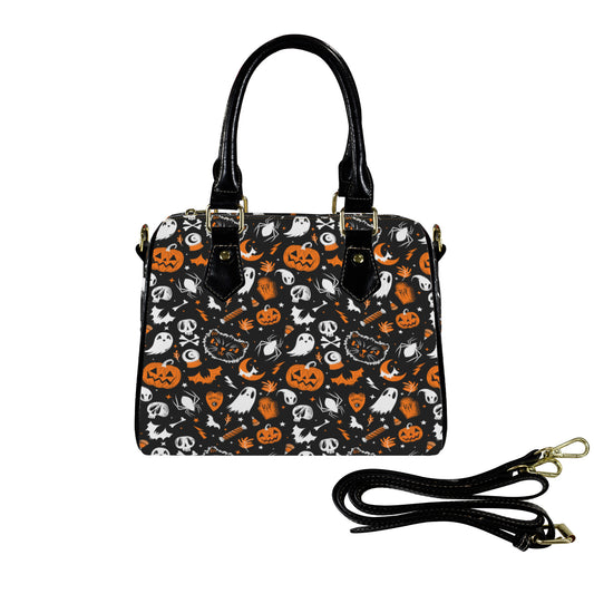 Everything Spooky 22 BLKORN Boston Handbag Purse