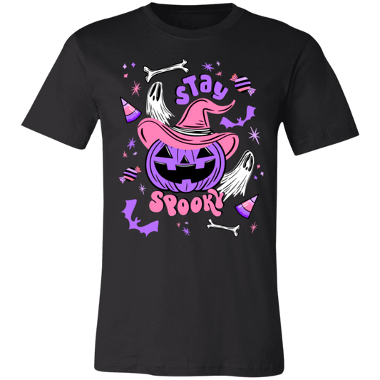 Stay Spooky Cute Pumpkin Witch BWPP Unisex Jersey T-Shirt