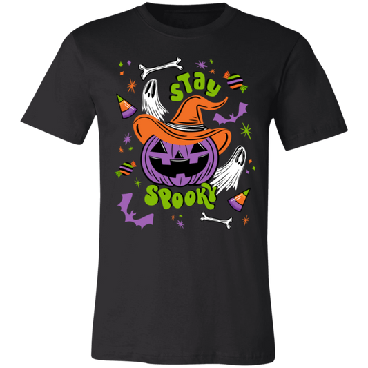 Stay Spooky Cute Pumpkin Witch BWOGP Unisex Jersey T-Shirt