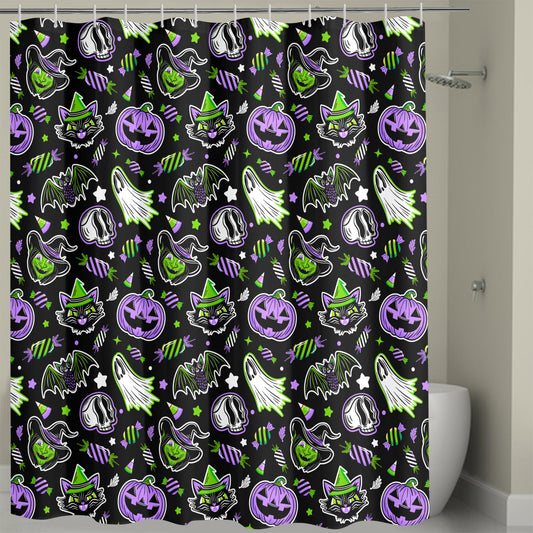 Trick or Treat 24 BWPG Shower Curtain