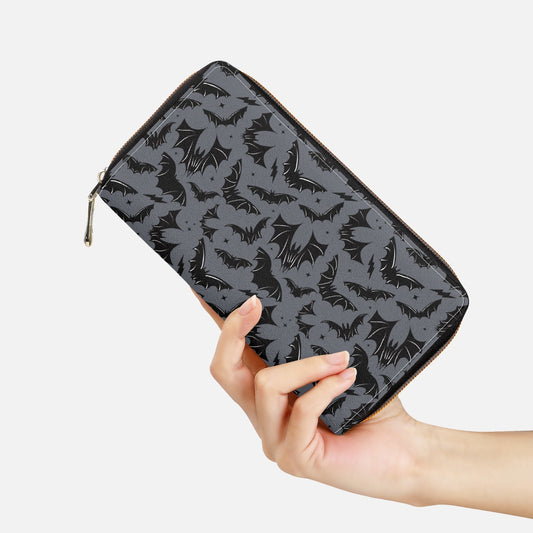 Batty Bats 2023 Gray Zipper Wallet