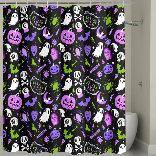 Everything Spooky 22 BWPOG Spooky Shower Curtain