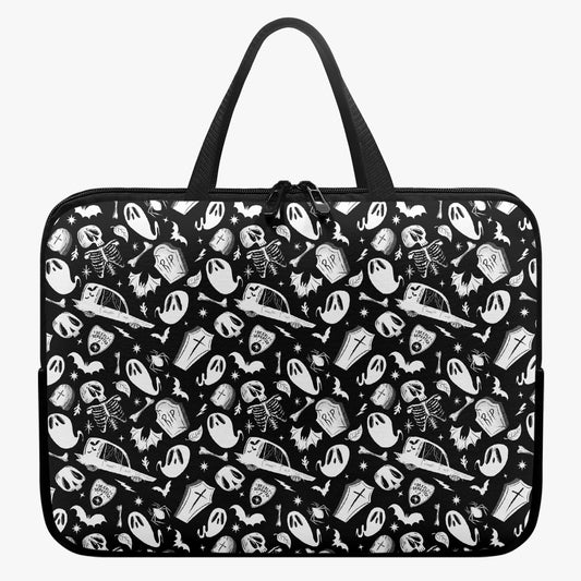 Dearly Departed 2022 Black and White Laptop Sleeve