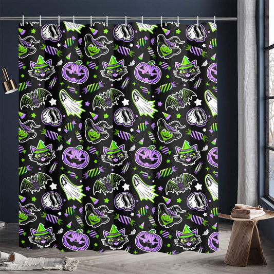 Trick or Treat 24 BWPG Shower Curtain