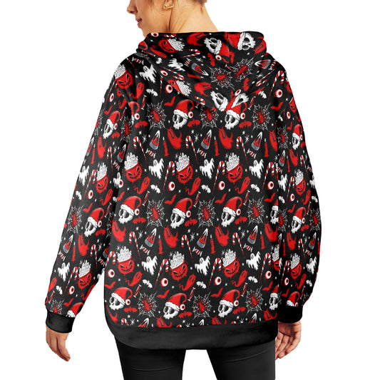 Creepmas Creeps Red Soft Fleece Hoodie Sweatshirt