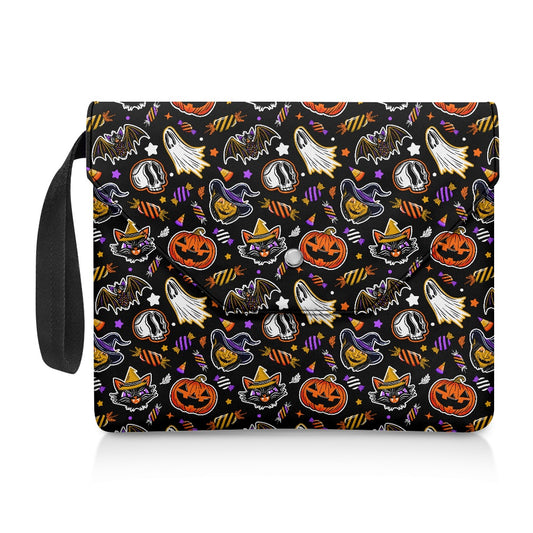 Trick or Treat 24 BWOGLDP Spooky Gothic Book Kindle Planner Sleeve with Strap