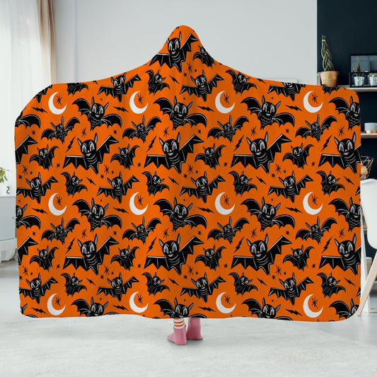 Oh Bats 2023 Orange Hooded Blanket