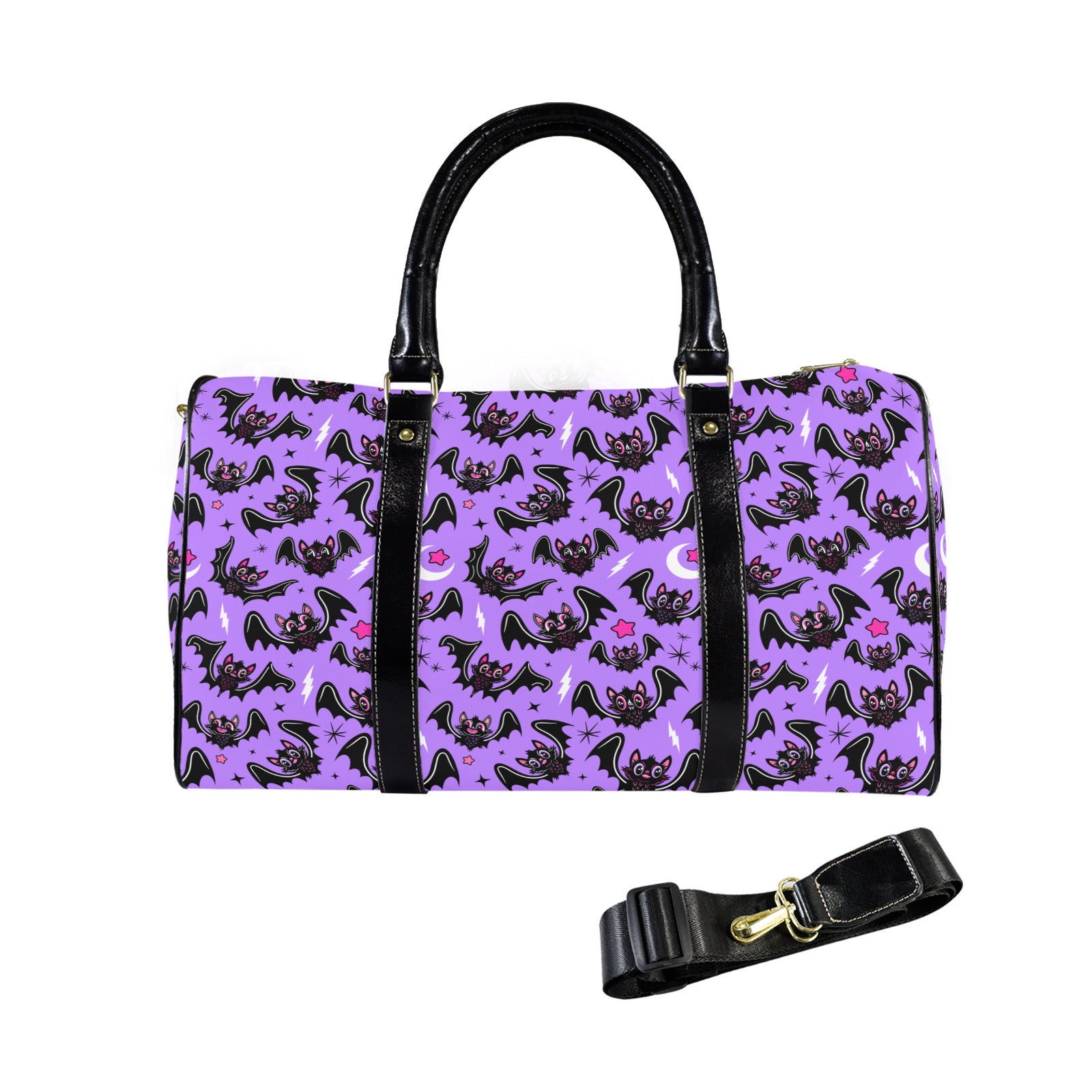 Halloween Faux PU Leather Tote Bag, Halloween Tote Bag, shops Cute Goth Tote Bag, Spooky Tote Bag, Spooky Cute Tote Bag, Bat Tote Bag