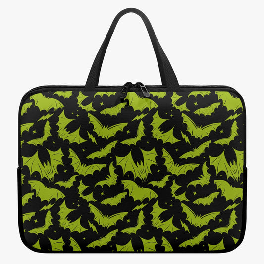 Batty Bats 2023 Black with Chartreuse Laptop Sleeve