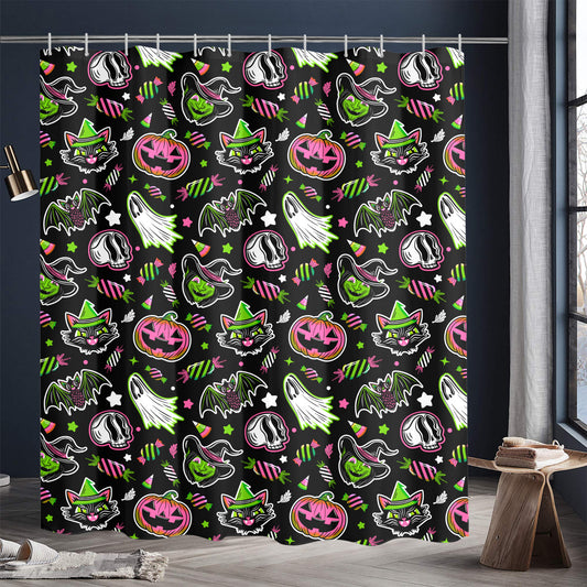 Trick or Treat 24 BWPGR Shower Curtain