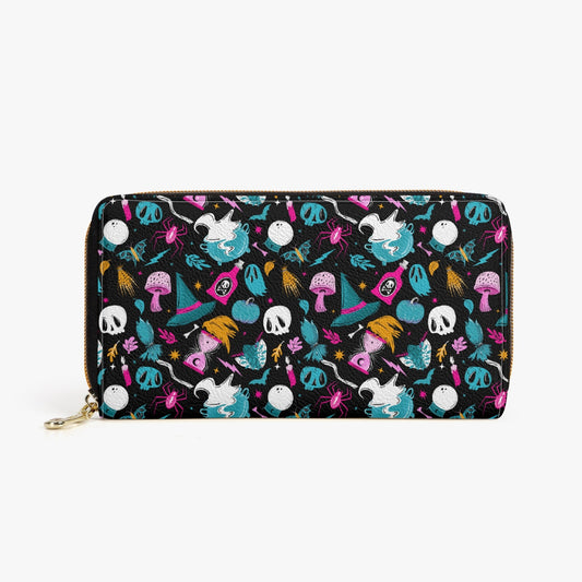 Cast A Spell 2022 Teal, Gold, Magenta Zipper Wallet