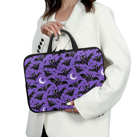 Oh Bats Purple Orchid Laptop Sleeve