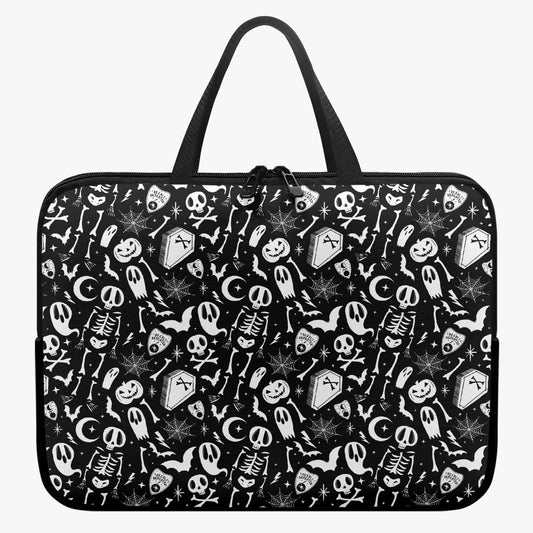 Dearly Departed 2021 Black, White Laptop Sleeve