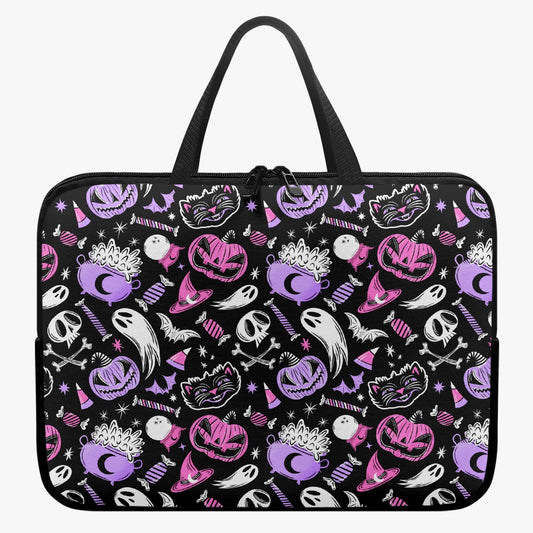 Trick or Treat 2023 Pink Purple Laptop Sleeve