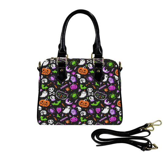 Everything Spooky 22 BLKOMGL Boston Handbag Purse