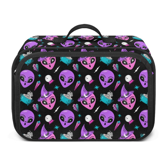 Spooky Gothic Alien Witch Goth Utility Travel Shopping Cart Stroller Bag Purse