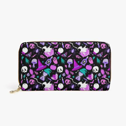 Cast A Spell 2022 Turquoise, Magenta, Lavender Zipper Wallet