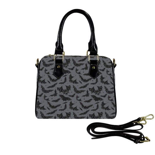 Batty Bats 22 GRYBLK Boston Handbag Purse