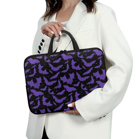 Batty Bats 2023 Black with Purple Laptop Sleeve