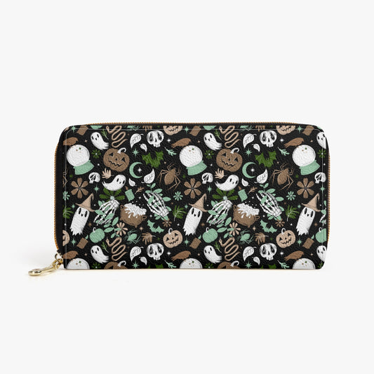 Haunted Hideaway 2022 Mint, Green, Cocoa Zipper Wallet