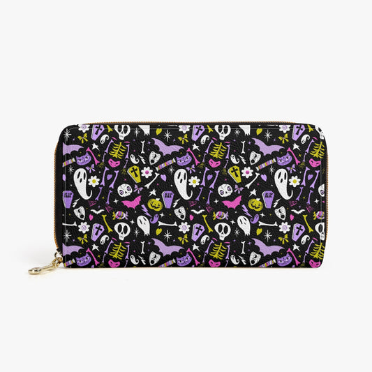 Kreepy Kreeps 2020 Lavender, Pink, Chartreuse Zipper Wallet