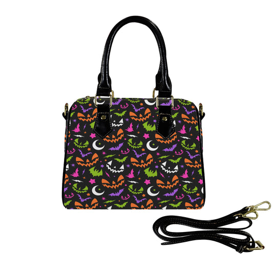 Nite Frights 24 BLKMULTIPNK Boston Handbag Purse