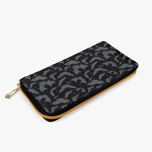 Batty Bats 2023 Black with Gray Zipper Wallet