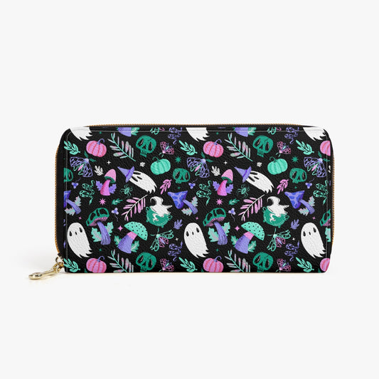 Mushroom Magick 2022 Turquoise, Teal, Pink, Perry Zipper Wallet