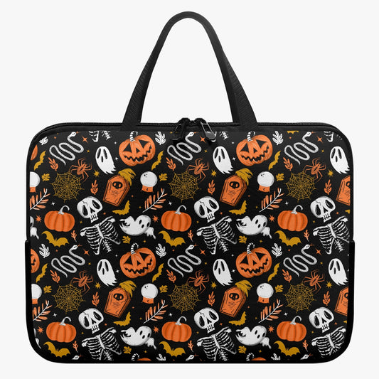 Everything Halloween 2022 Orange Gold Laptop Sleeve