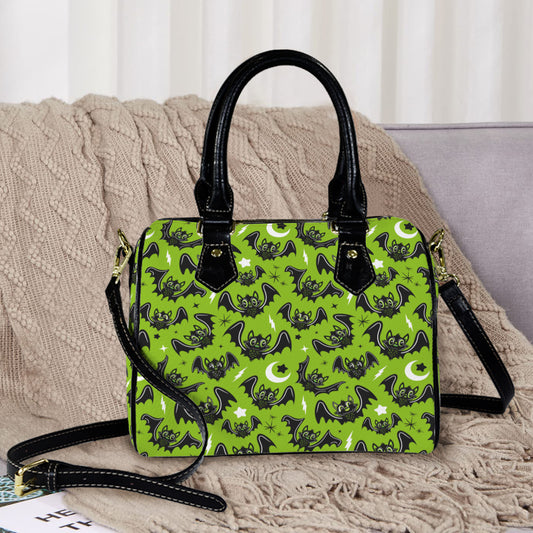 Oh Bats! 24 GRNBLK Boston Handbag Purse