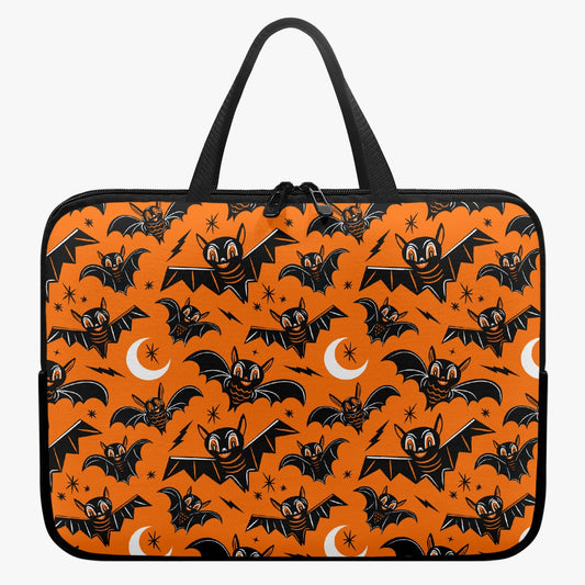 Oh Bats Orange Laptop Sleeve