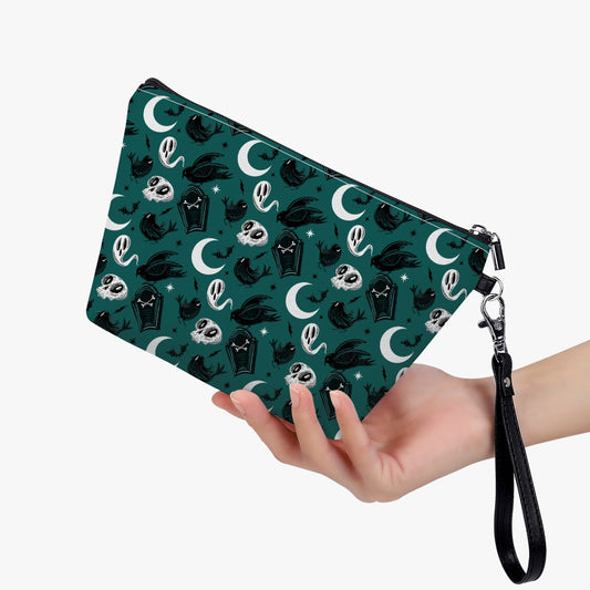 Ravens Hollow 2023 Teal Zipper Sling Cosmetic Bag