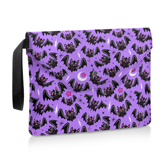 Oh Bats 24 BWLAVPNK Spooky Gothic Book Kindle Planner Sleeve with Strap